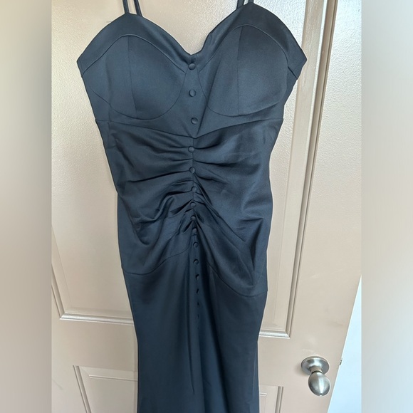 High end evening dress high-end texture celebrity tube top black elegant AMZ06 - Picture 10 of 14